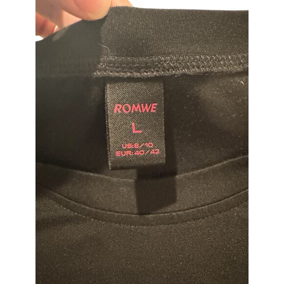 ROMWE Live Fast Eat Trash T-Shirt Youth L 8/10 Opossum Raccoon Funny Graphic Tee - Picture 4 of 7